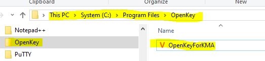Unikey Installation Folder